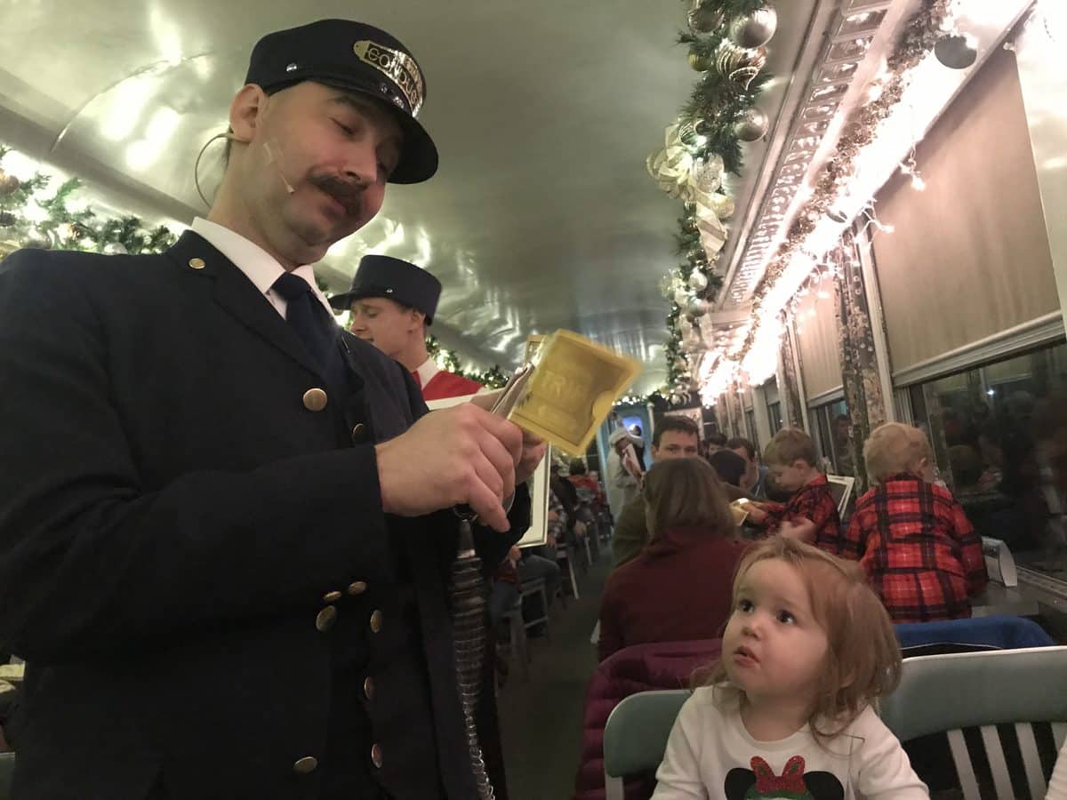 Polar Express conductor ticket North Carolina Transportation Museum